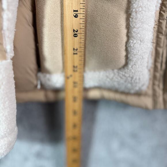 Sam Edelman NWT Mixed-Media Polyester Faux Fur Puffer Jacket Size Small - Picture 13 of 15